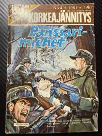 Aavikon Korkeajännitys 1981 nr 4 Panssarimiehet