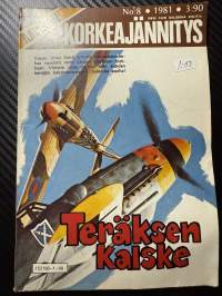 Aavikon Korkeajännitys 1981 nr 8 teräksen kalske