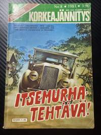 Viidakon Korkeajännitys 1981 nr 8 Itsemurhatehtävä