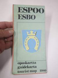 Espoo / Esbo opaskartta - guidekarta 1980
