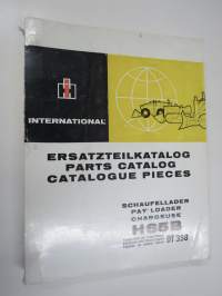 International Harvester IH H65B Payloader / Schaufellader / Chargeuse DT 358 Parts Catalog / Ersatzteilkatalog / Catalogue pices -kuormaaja, varaosaluettelo