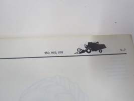 John Deere 950, 960, 970 leikkuupuimuri -varaosaluettelo