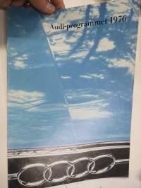 Audi-programmet 1976 -myyntiesite - Audi-mallisto, Ruotsin mallisto - Svenska Volkswagen Ab