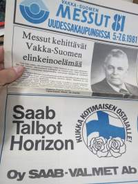 Vakka-Suomen Messut 1981 Uusikaupunki -messujulkaisu