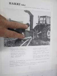 Hakki hakkuri (varustettuna hydraulisella syöttölaitteella) -myyntiesite