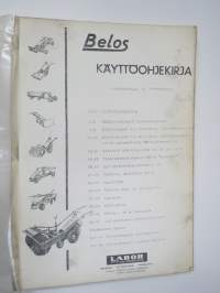 Belos yleistraktori mallit L (Gravely), IL-222, IL-222D + eri työvarusteet -käyttöohjekirja / operator´s manual in finnish