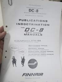 Finnair DC-8 julkaisuihin perehdyttäminen / Caravelle / Shell ilmailuohje -sekalainen erä painatteita / monisteita
