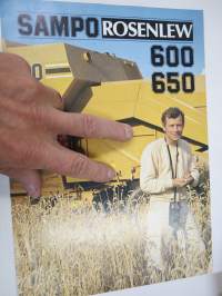 Sampo Rosenlew 600, 650 leikkuupuimuri -myyntiesite / sales brochure