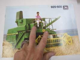 John Deere 925-935 leikkuupuimuri -myyntiesite / sales brochure