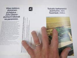 John Deere leikkuupuimuri -myyntiesite / sales brochure