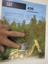 Caterpillar  Cat 436 Kaivurikuormaaja -myyntiesite / sales brochure