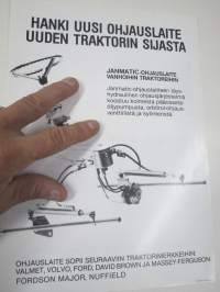 Janmatic ohjauslaite vanhoihin traktoreihin Valmet - Volvo - Ford - David Brown, Massey-Ferguson, Fordson Major, Nuffield -myyntiesite