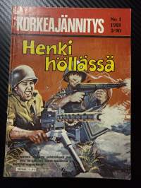 Korkeajännitys 1981 nr 1 -Henki höllässä