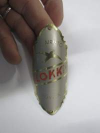 Lokki - Y. Airisto, Pöytyä -polkupyörän keulamerkki / runkomerkki -bicycle emblem / badge