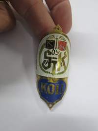 Koli SK - Oy Savo-Karjala -polkupyörän keulamerkki / runkomerkki -bicycle emblem / badge