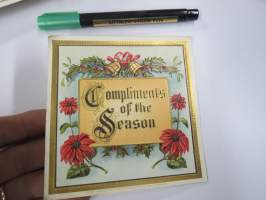 Compliments of the Season -sikarietiketti