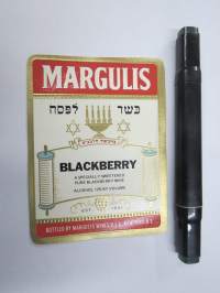 Margulus Blackberry - Kosher -viinietiketti, juutalaisen perinteen mukaista viiniä