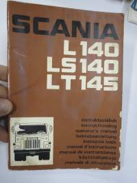 Scania L 140, LS 140, LT 145 instruktionsbok -käyttöohjekirja, ruotsinkielinen