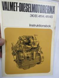 Valmet 310 B, 411 A, 4111 AS dieselmotorerna, drift och skötsel /  instruktionsbok -käyttöohjekirja, ruotsinkielinen