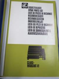 Claas Markant 41 paalain -varaosaluettelo / parts catalogue
