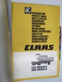Claas Dominator 48, 38 combine instruktionsbok -leikkuupuimuri, käyttöohjekirja, ruotsinkielinen