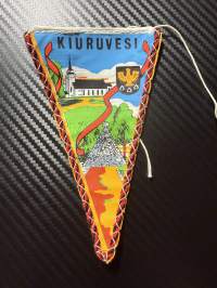 Kiuruvesi -matkailuviiri, pikkukoko / souvenier pennant