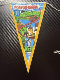 Porvoo Borgå -matkailuviiri, pikkukoko / souvenier pennant