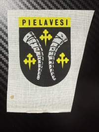 Pielavesi -kangasmerkki / matkailumerkki / hihamerkki / badge -leikkaamaton