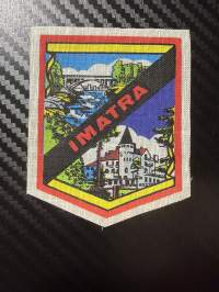 Imatra -kangasmerkki / matkailumerkki / hihamerkki / badge -leikkaamaton