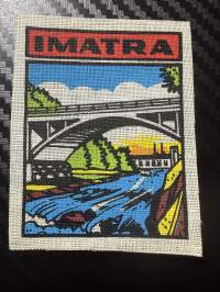 Imatra -kangasmerkki / matkailumerkki / hihamerkki / badge -leikkaamaton