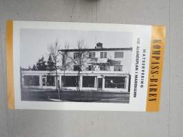 Kompass-Baren vid Ålandsplan i Mariehamn -broschyr / esite, baari / kahvila Maarianhaminassa