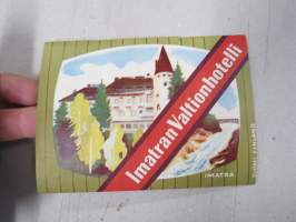 Imatran Valtionhotelli -matkalaukkumerkki