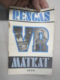 Rautateiden rengasmatkat 1939 -esite / railway roundtrips brochure