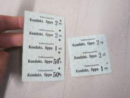 Valtionrautatiet  - Konduktöörilippu (2 eri ryhmää) -matkalippu
