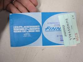 AY / Finnair, Vaasa - Sundsvall -matkalippuvihko