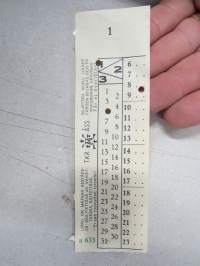 TKR Turun kaupungin raitiotiet / ÅSS -matkalippu 1930-luvulta