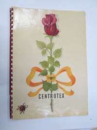 Centrotex - Tsekkoslovakialaisen tekstiiliteollisuuden kangaskuosien esittelykirja v. 1956
