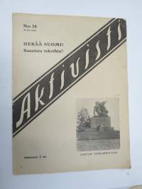 Aktivisti 1930 nr 14 - Lapuanliikkeen äänenkannattaja, Lapuan kokouksen julkilausuma, 11. vuotta kaltereita maksoi 2 kommunistin ulosheittäminen, Uhkaus Kosolalle ym