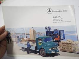 Mercedes-Benz L/LA 710, kokonaispaino 8 tn, teho 110 hv SAE, D-Benz suorasuihkutusjärjestelmä kuorma-auto -myyntiesite
