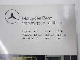 Mercedes-Benz frambyggda lastbilar LP / LPS 810, 1013, 1213 kuorma-auto -myyntiesite, ruotsinkielinen