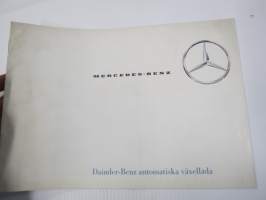 Mercedes-Benz - Daimler-Benz automatiska växellåda -myyntiesite, automaattivaihteisto, ruotsinkielinen