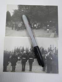 Sotilas- / Sotilaanhautajaiset -valokuvat 2 kpl