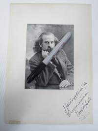 Ystävyydellä ja kunnioittaen - Edvard Lybeck (lääkäri ja luonnonparantaja), painokuva jossa omiste