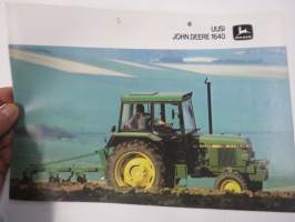 John Deere 1640 traktori -myyntiesite / sales brochure