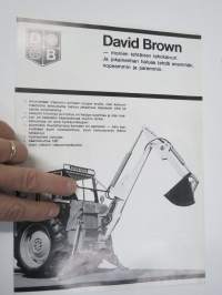 David Brown traktorikaivuri -myyntiesite / sales brochure