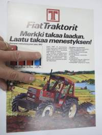 Fiatagri traktorimallisto / lukujärjestys -myyntiesite