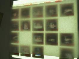 Eroottinen valokuvasarja, 17 diakuvaa, hankittu kansainvälisiltä kuvatoimistoilta käytettäväksi kotimaisten miestenlehtien artikkelien / juttujen kuvituksena