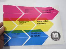 VEB Polygraph Buchbindereimaschinen / Bookbinding machines / Machines de reliure - DDR-valmisteiset kirjansidontakoneet -tuoteluettelo