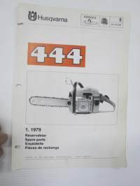 Husqvarna 444 moottorisaha 1.1979 -Reservdelar / Spare Parts -varaosaluettelo