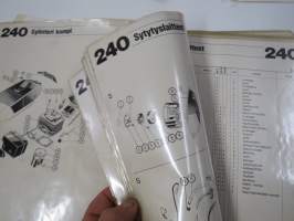 Husqvarna 240, 340, 40 SPR, 2.1978 -Reservdelar / Spare Parts -varaosaluettelot